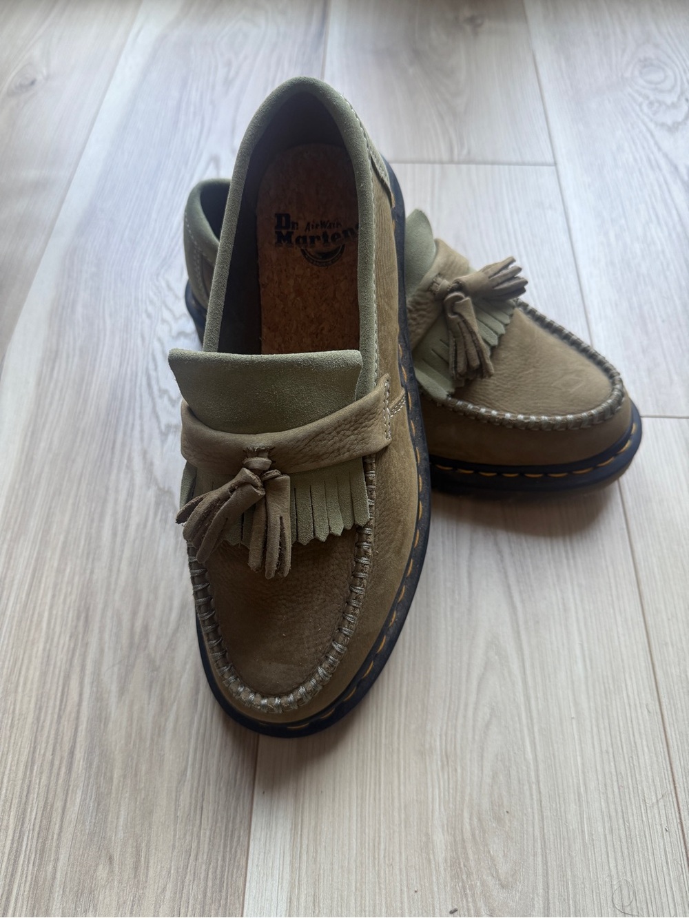 Dr. Martens Adrian Muted Olive Loafers